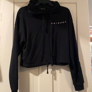 friends cropped hoodie